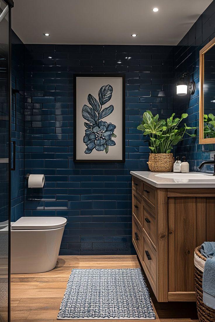 Statement wand in de douche