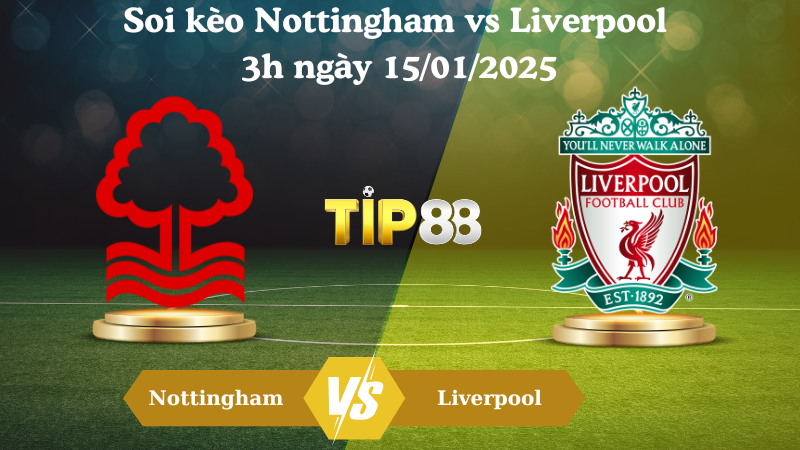 Soi kèo Nottingham vs Liverpool 3h ngày 15/01/2025