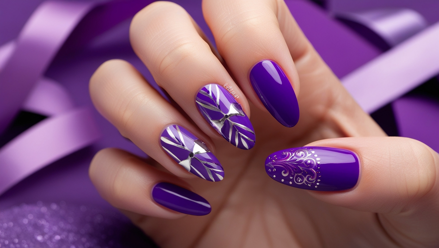 Purple Nail Designs