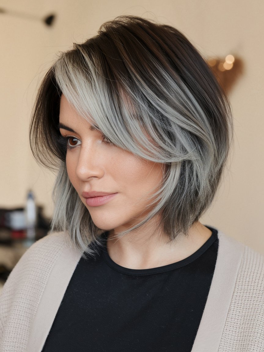 6. Inverted Textured Haircut