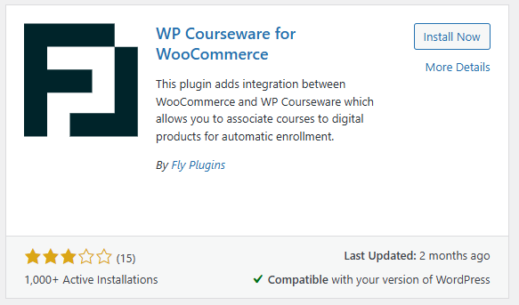 a screenshot of WP Courseware plugin