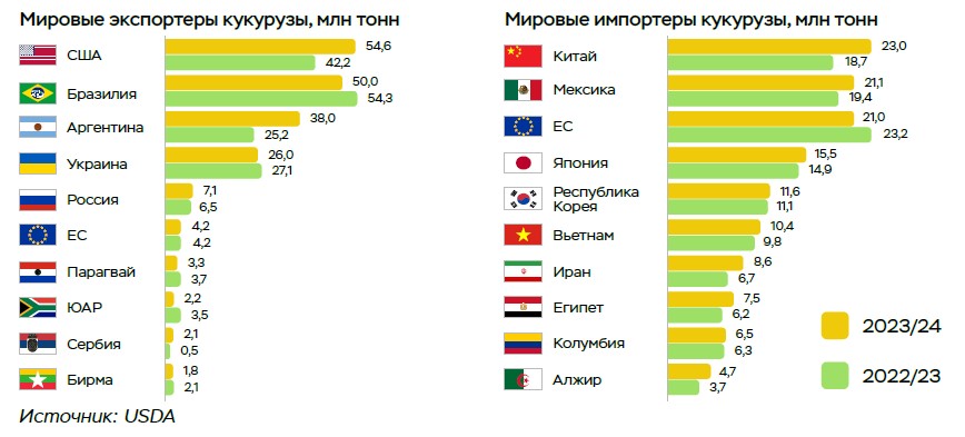 Обзор мирового рынка кукурузы