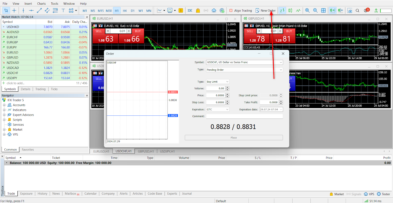 Binolla Blog Image - كيفية إجراء صفقة على منصة MetaTrader 5: دليل مفصل 3