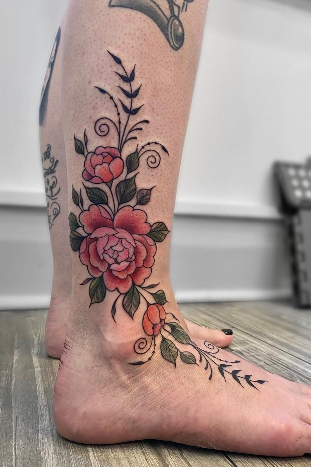 Rose Foot Tattoos: