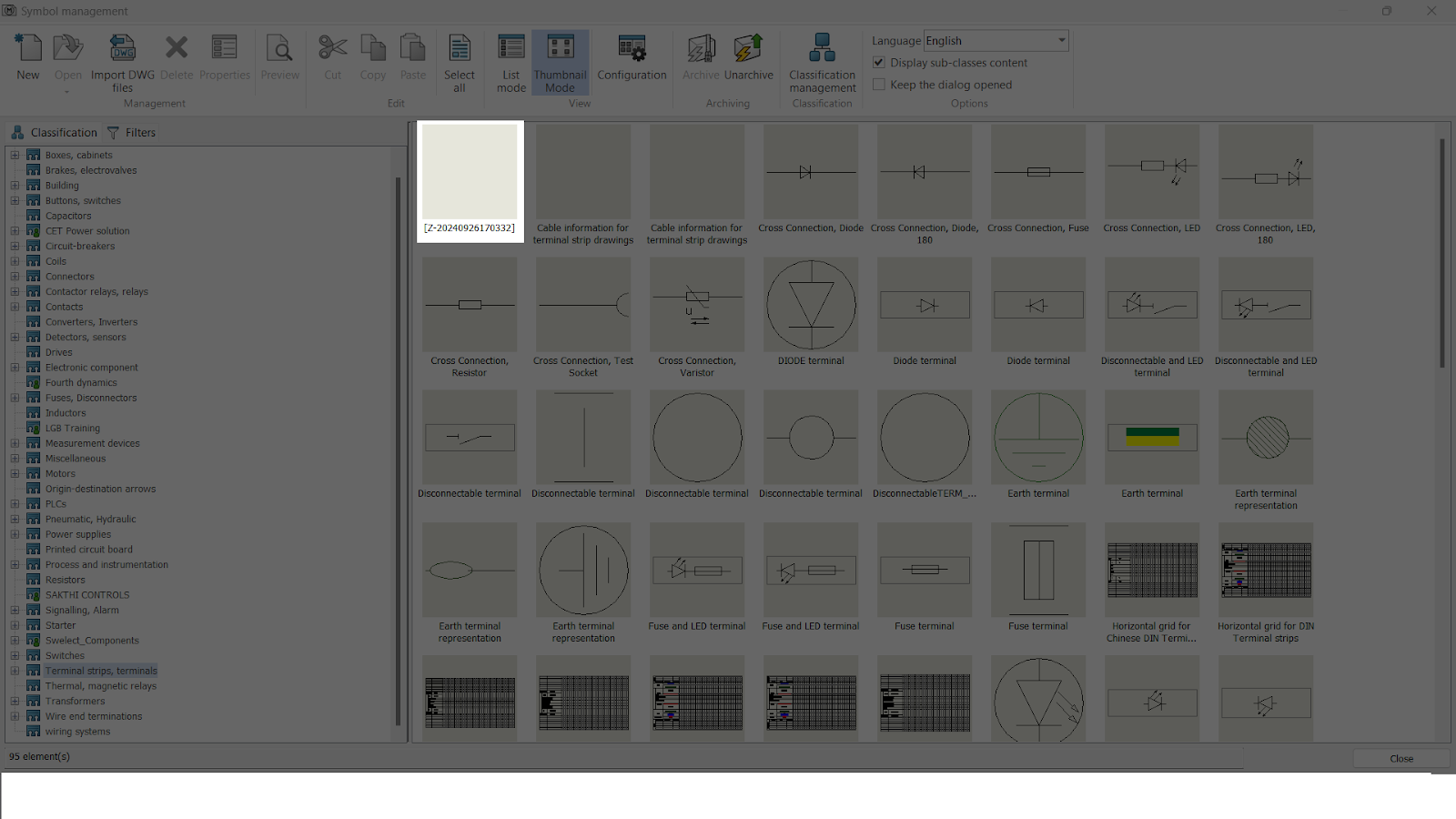 DEFAULT TERMINAL SYMBOL IN SOLIDWORKS ELECTRICAL LIBRARY