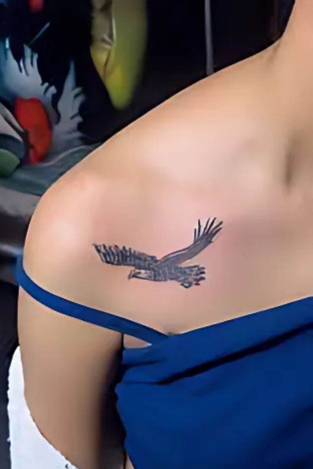 Eagle Front Shoulder Tattoo