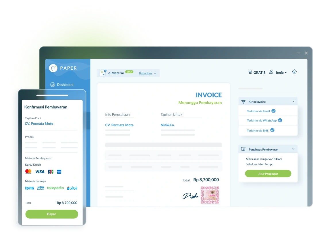 Dashboard Paper.id