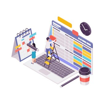 Content calendar illustration