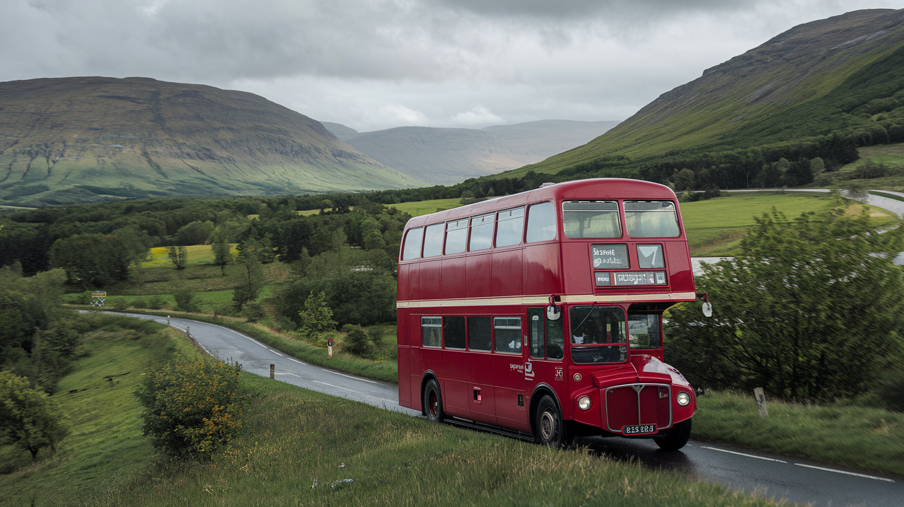 Travelby Bus to Duncarron From Edinburgh Scotland