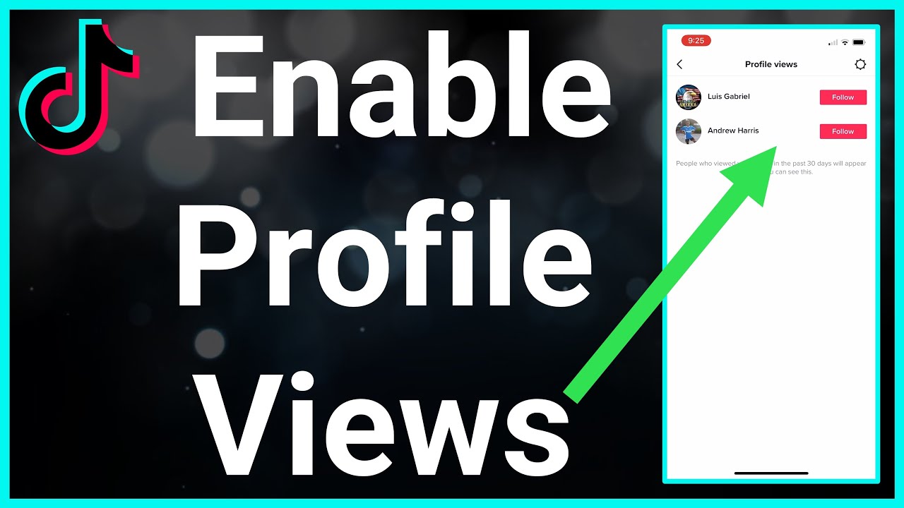 How to Turn on Profile Views on Tiktok  