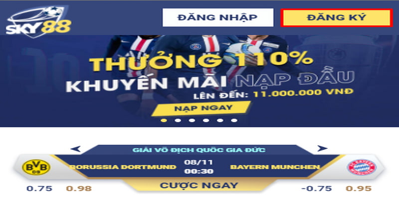 Thực Hiện Thao Tác Sky88 Đăng Nhập Để Vào Thế Giới Cá Cược