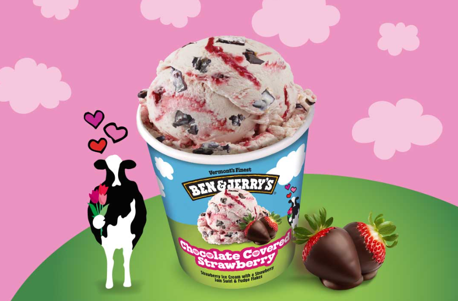 Valentine's Day marketing - Ben & Jerry's Chocolate Covered Strawberry