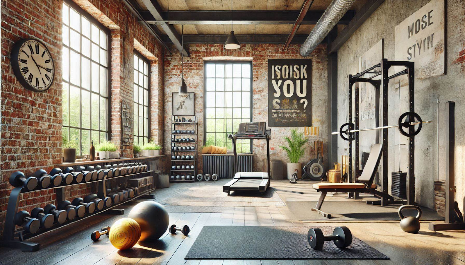 Industrial-Style Home Gym