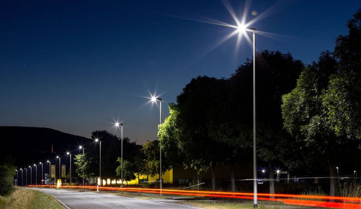 the image displays solar street light