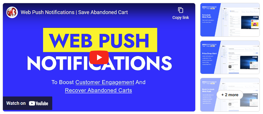 Web Push Notifications + Bars