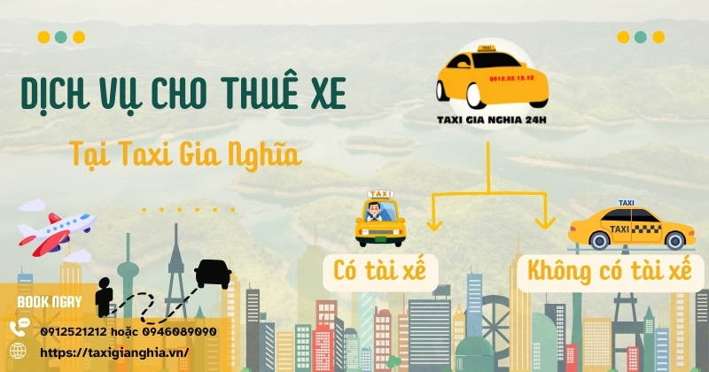 dịch vụ cho thuê xe tại TP. Gia Nghĩa, Đắk Nông