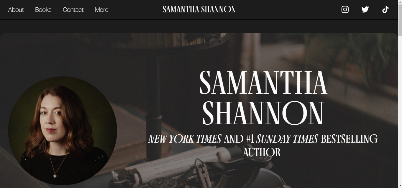 a screenshot of www.samanthashannon.co.uk/ 