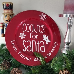 diy santa cookie plate 2