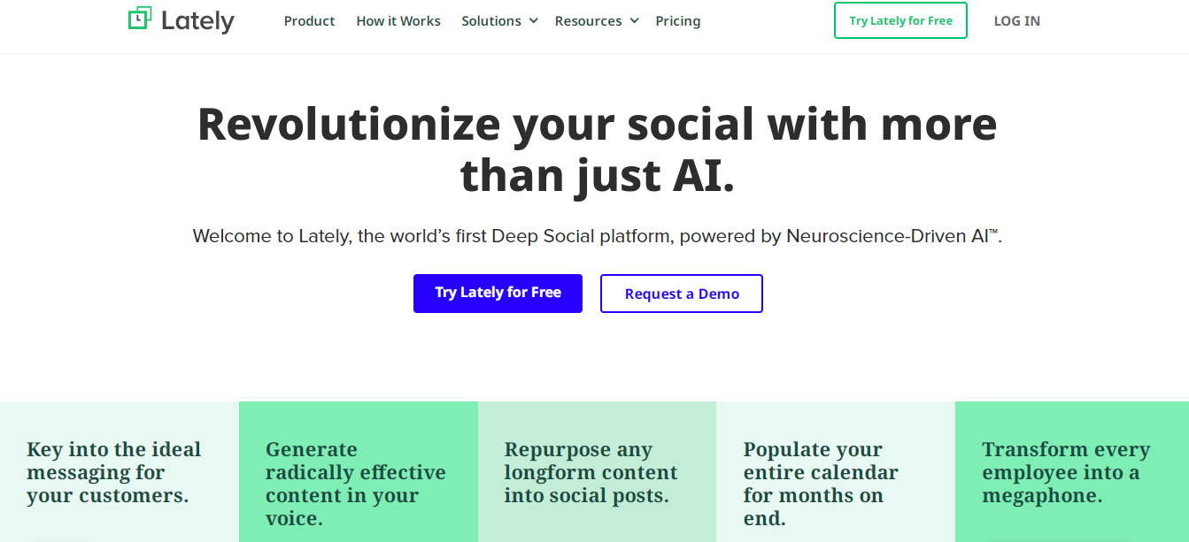 Lately, AI social media management platform