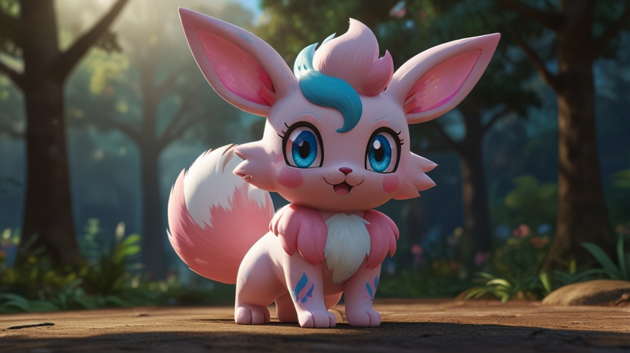 Miette's Shiny Sylveon and Shiny Sylveon Pokemon Sword