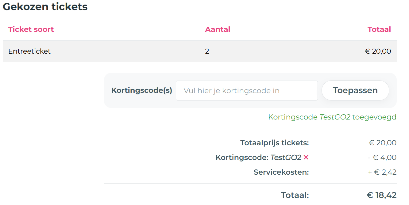 Ticketsoort