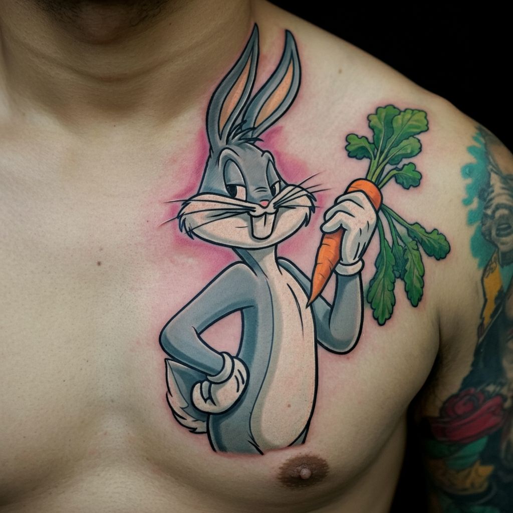Bugs Bunny Tattoo Ideas for Guys