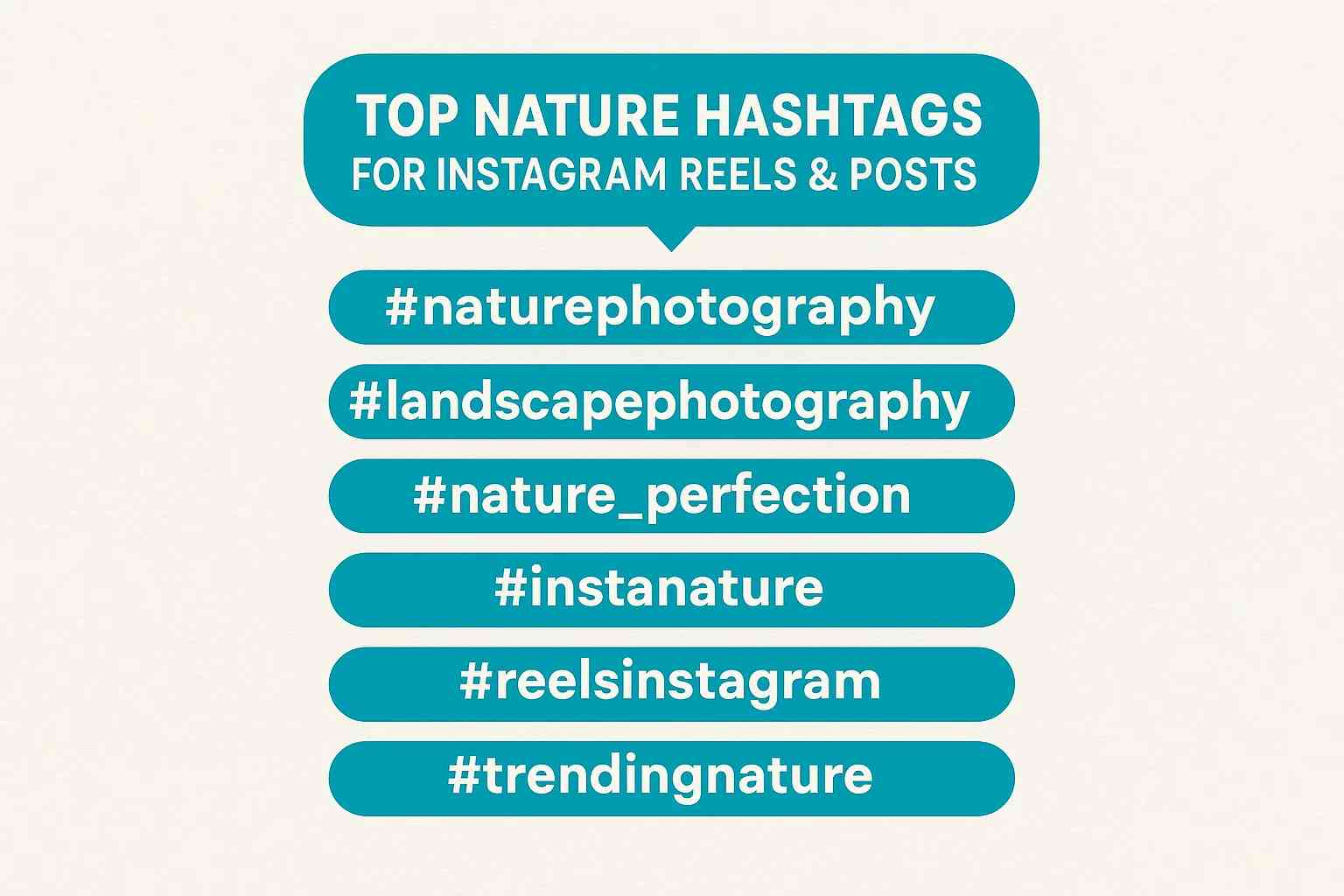 Top Nature Hashtags for Instagram Reels and Posts 