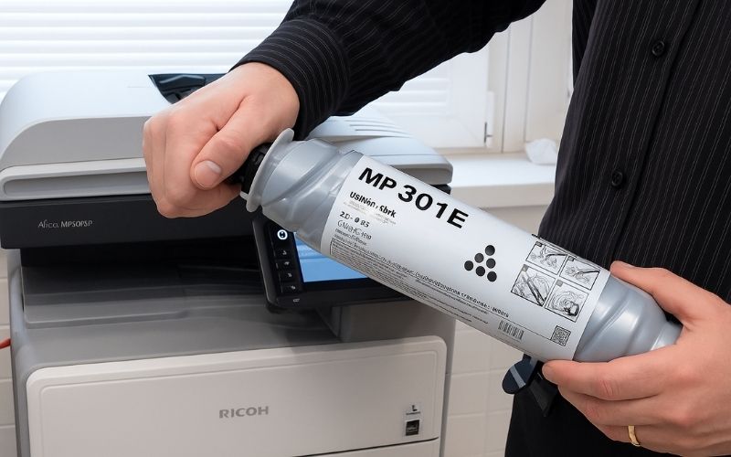 Hướng dẫn cách đổ, thay mực máy photo Ricoh đơn giản