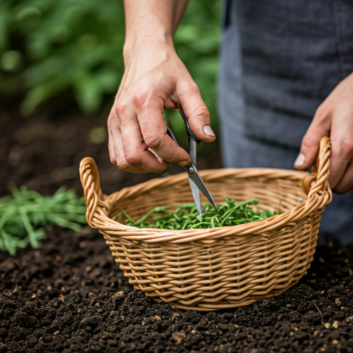 Harvesting and Drying Feverfew