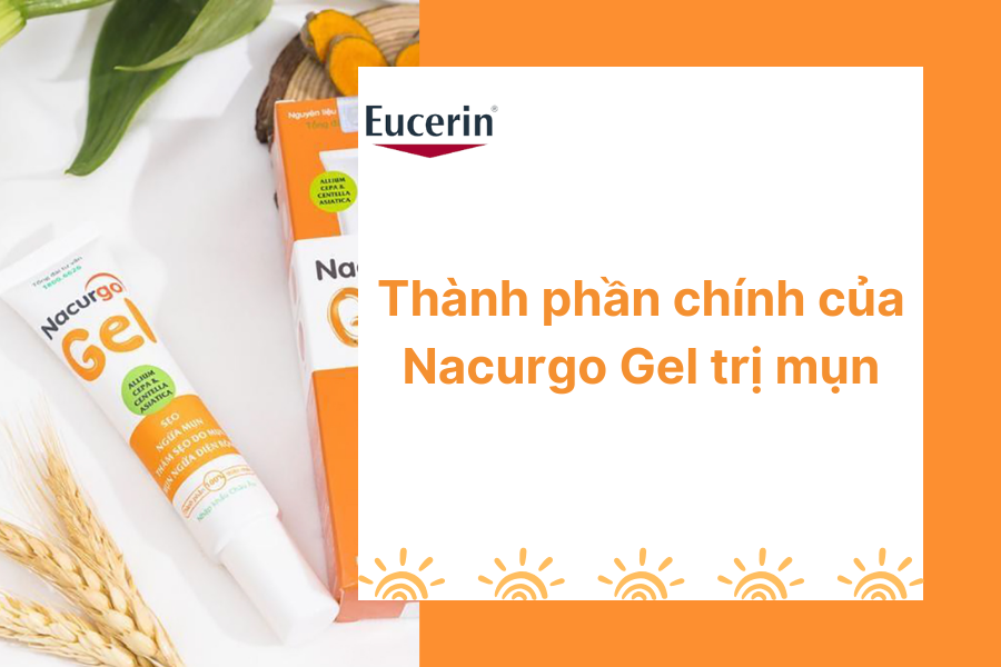 Thành phần chính của Nacurgo Gel trị mụn