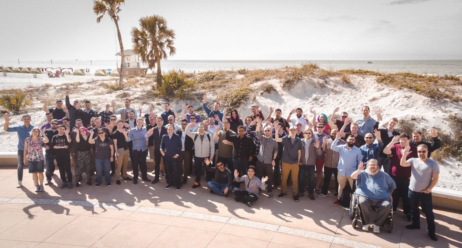 The Mobile Nations team at an in-person retreat in 2019 