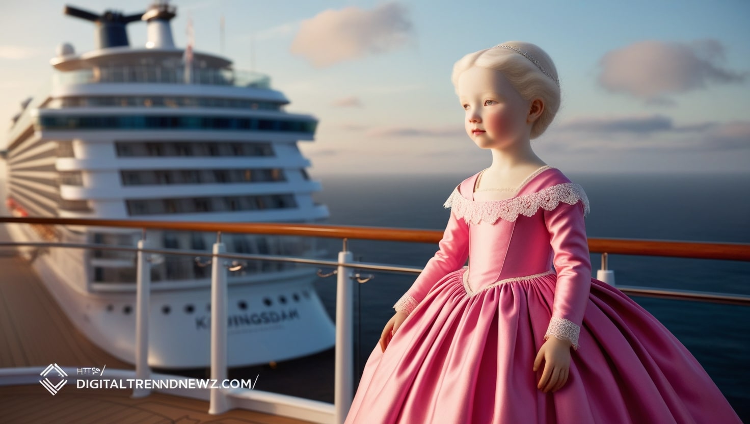 Famous Painting Girl In Pinkd Dress On Koningsdam