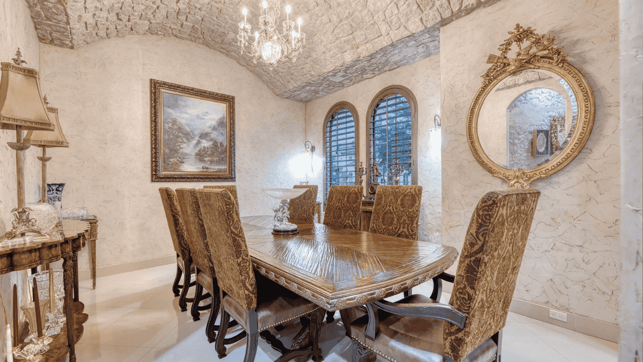 Explore This 6,923 Sq Ft Mediterranean Estate in Richmond, TX with Saltwater Pool and Grand Interiors