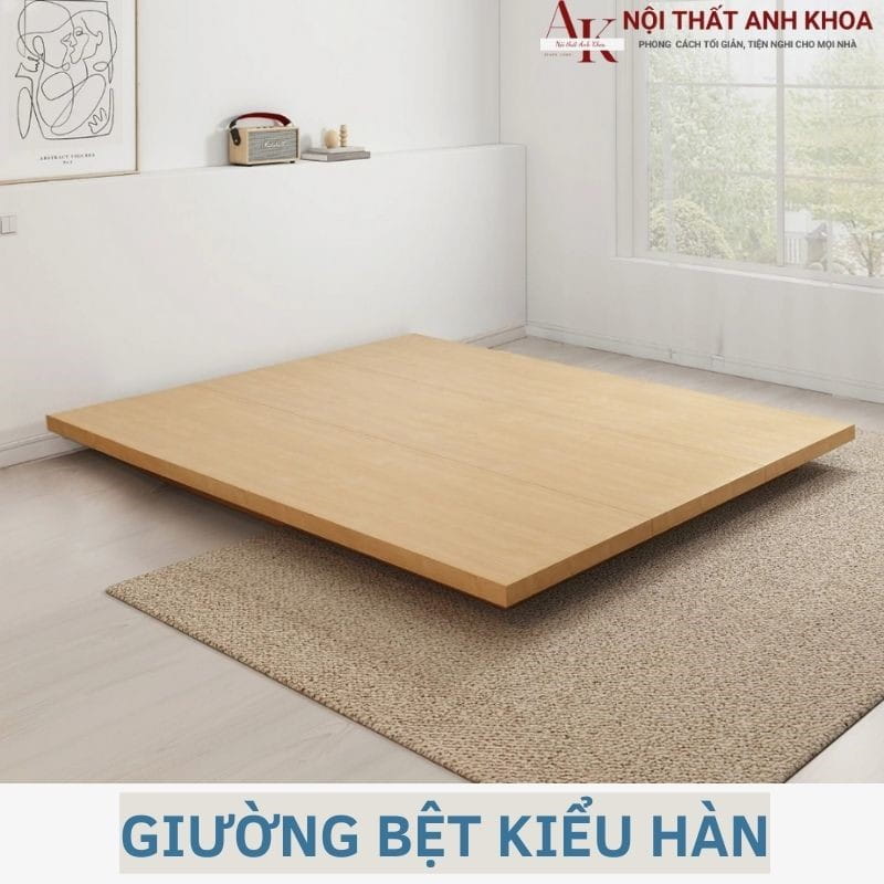 Giường bệt Hàn Quốc gỗ MDF cao cấp