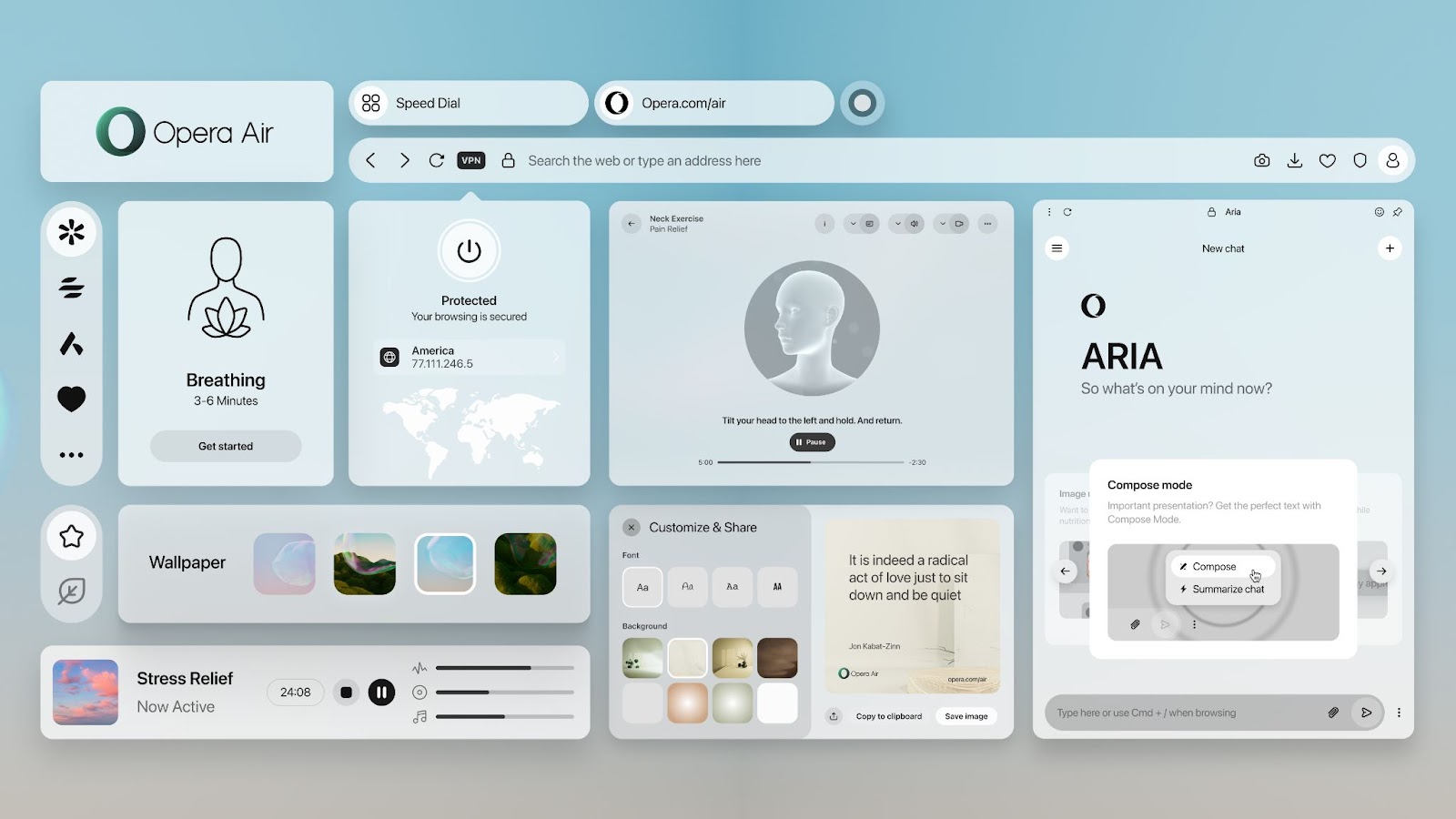 Image from the Opera Air: A Fresh Perspective on Browser Design and UI/UX article on Abduzeedo