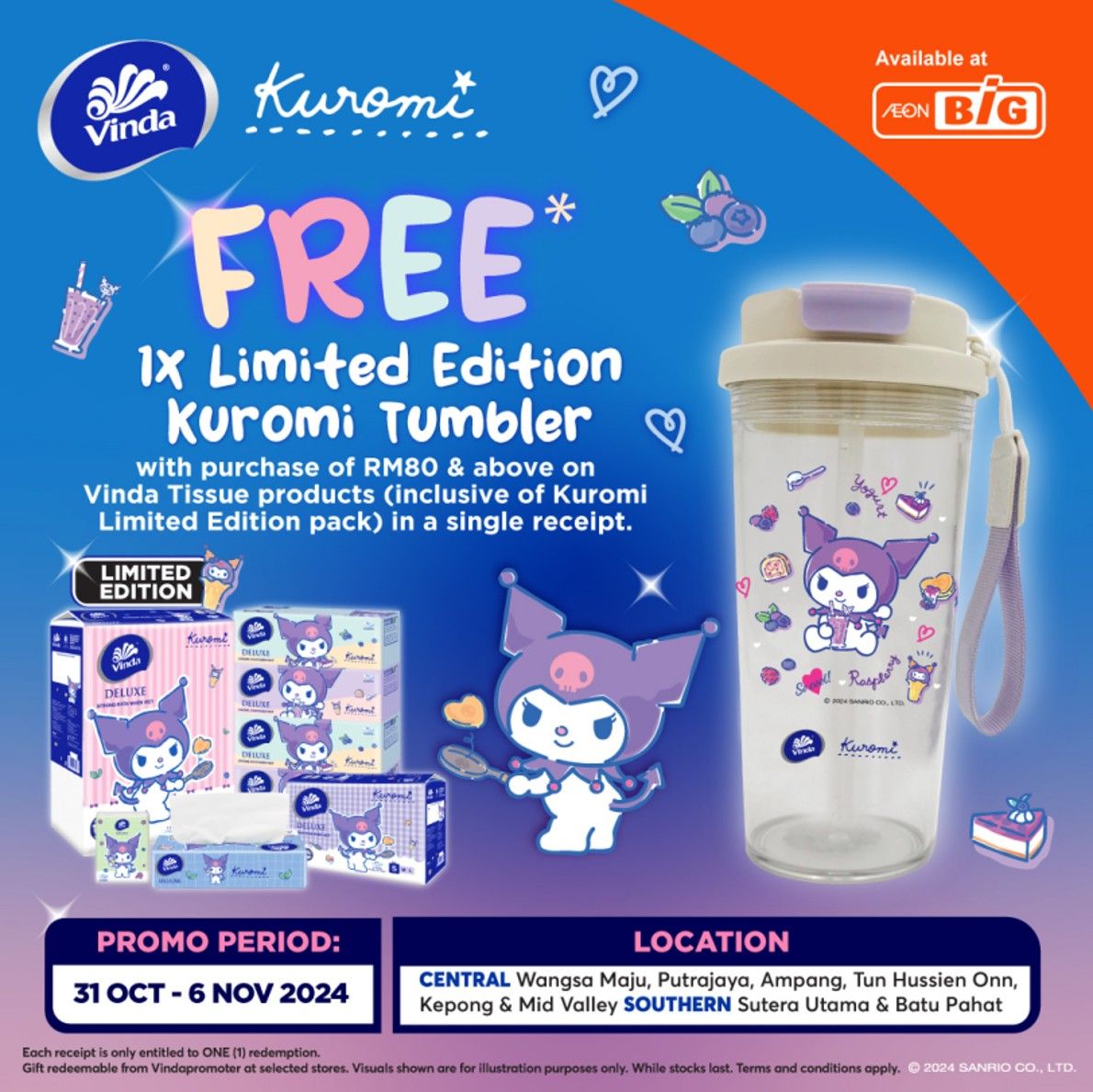 Free Kuromi Tumbler - Vinda