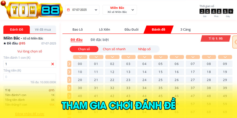 Tin88 cập nhật kết quả nhanh chóng hỗ trợ đánh đề hiệu quả