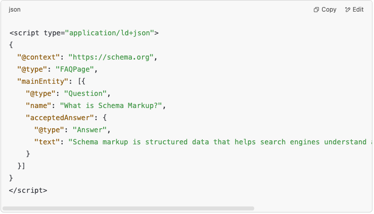 Schema Markup Code