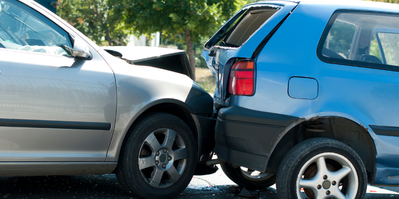 Picture of an auto accident.