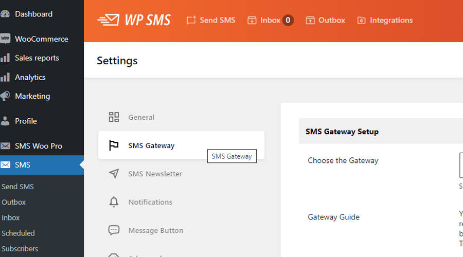 Gateway Configuration