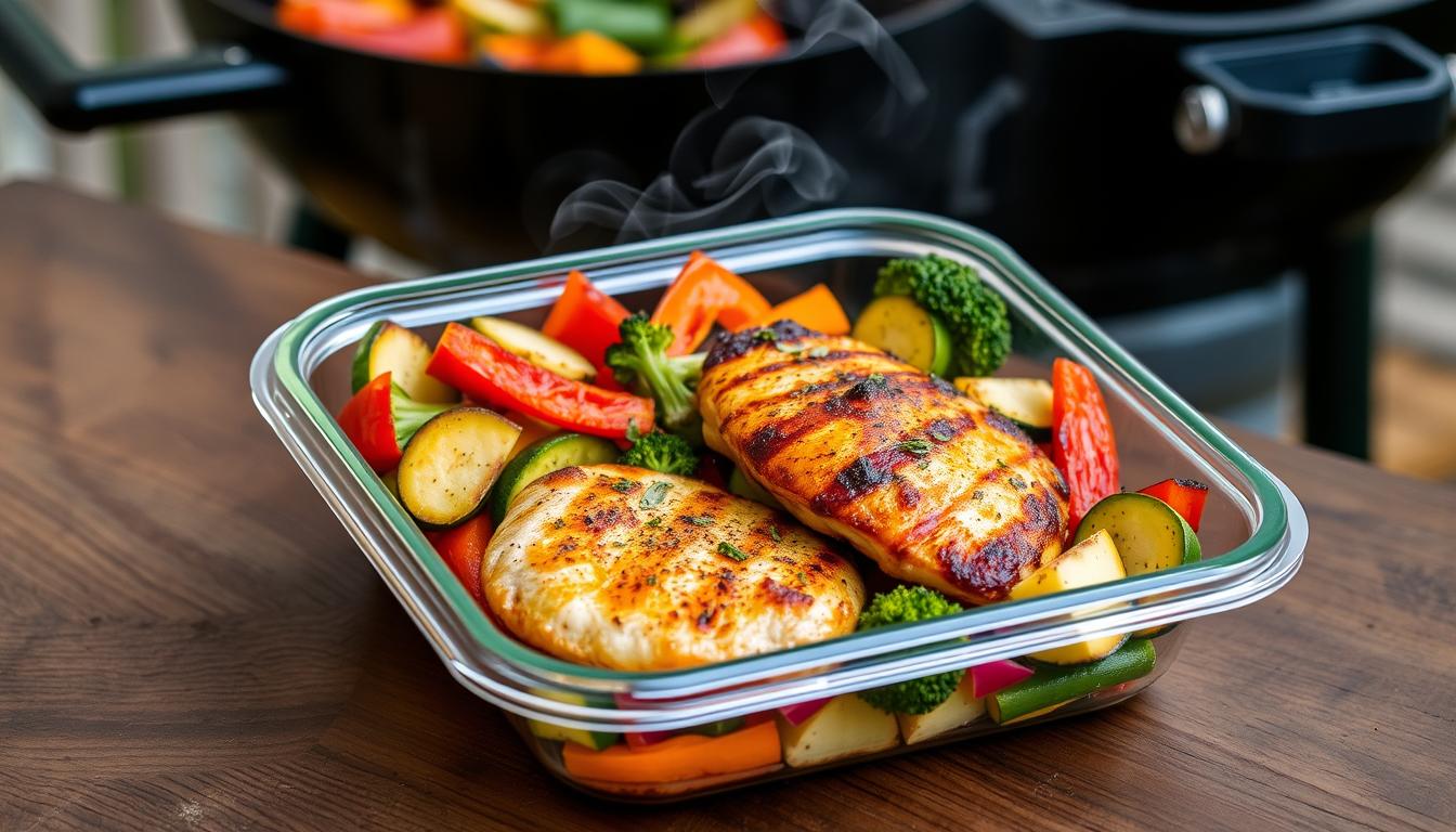 smoked chicken meal prep