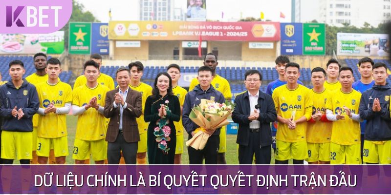 Dữ liệu chính là bí quyết quyết định trận đấu