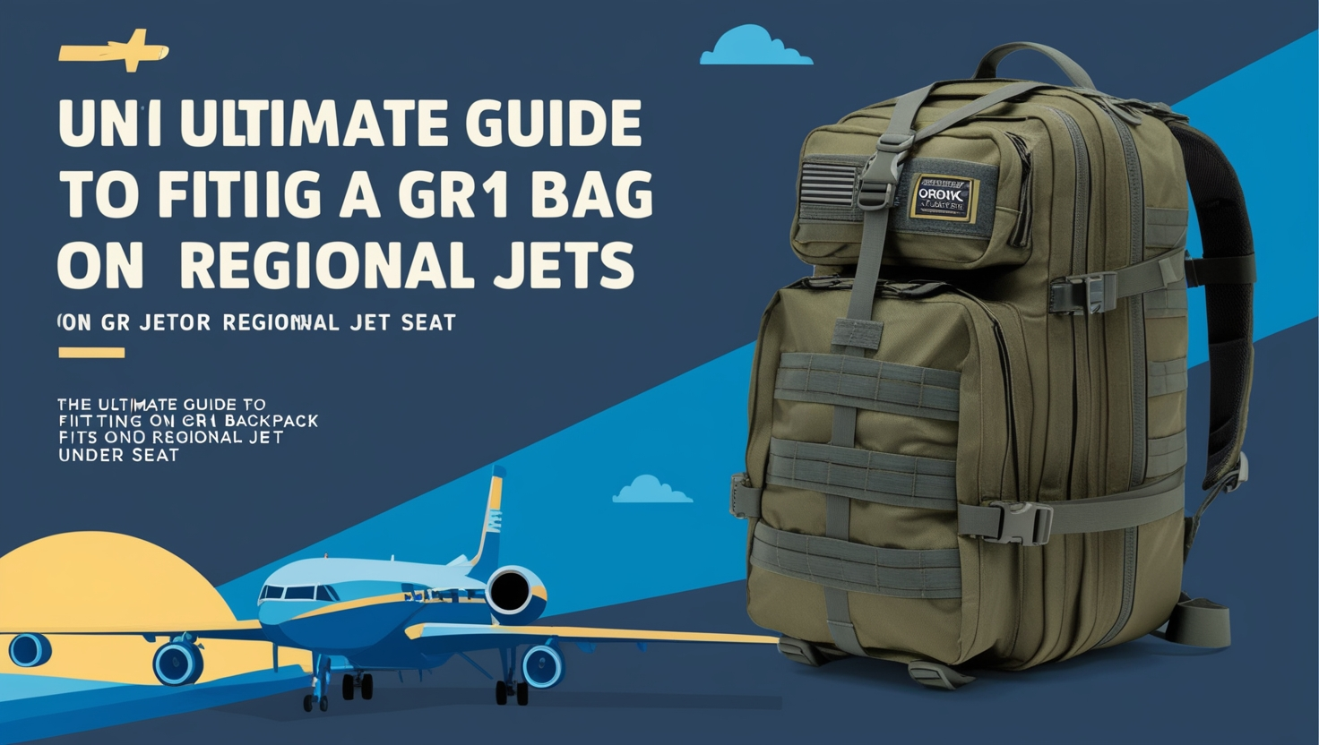 gr1 bag on regional jets under seat​