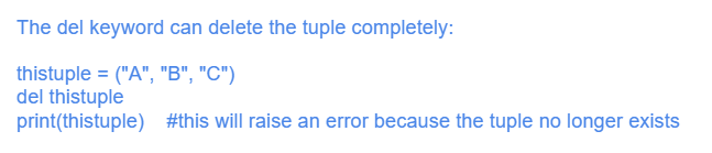 Deletion of Tuple