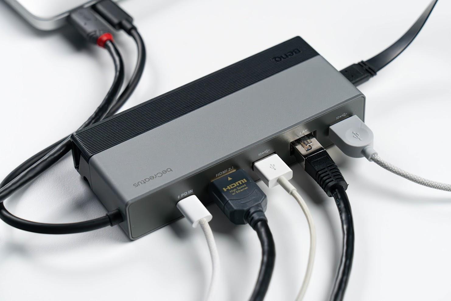 上班寫碼、下班打怪！BenQ beCreatus GR10 擴充 hub 集線器 開箱評測 ｜工程師專武、高效散熱、雙螢幕輸出、HDMI 2.1、4K 144Hz HDR、USB 4、USB 3.2 Gen 2、PD 100W、2.5GbE 基座、Steam Deck、RD280U、ScreenBar Pro 掛燈｜科技狗 - benq, 集線器 - 科技狗 3C DOG