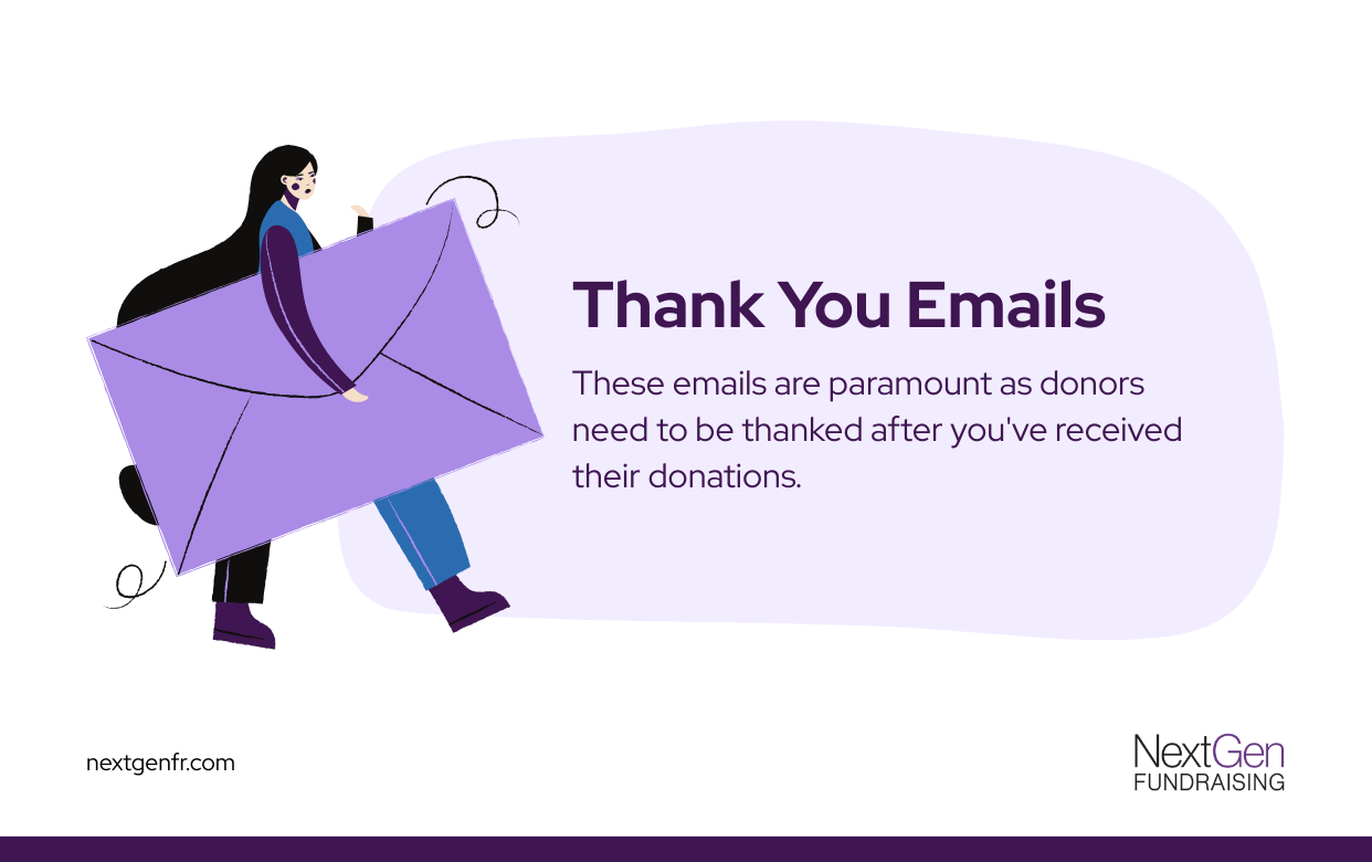 Thank you emails infographic