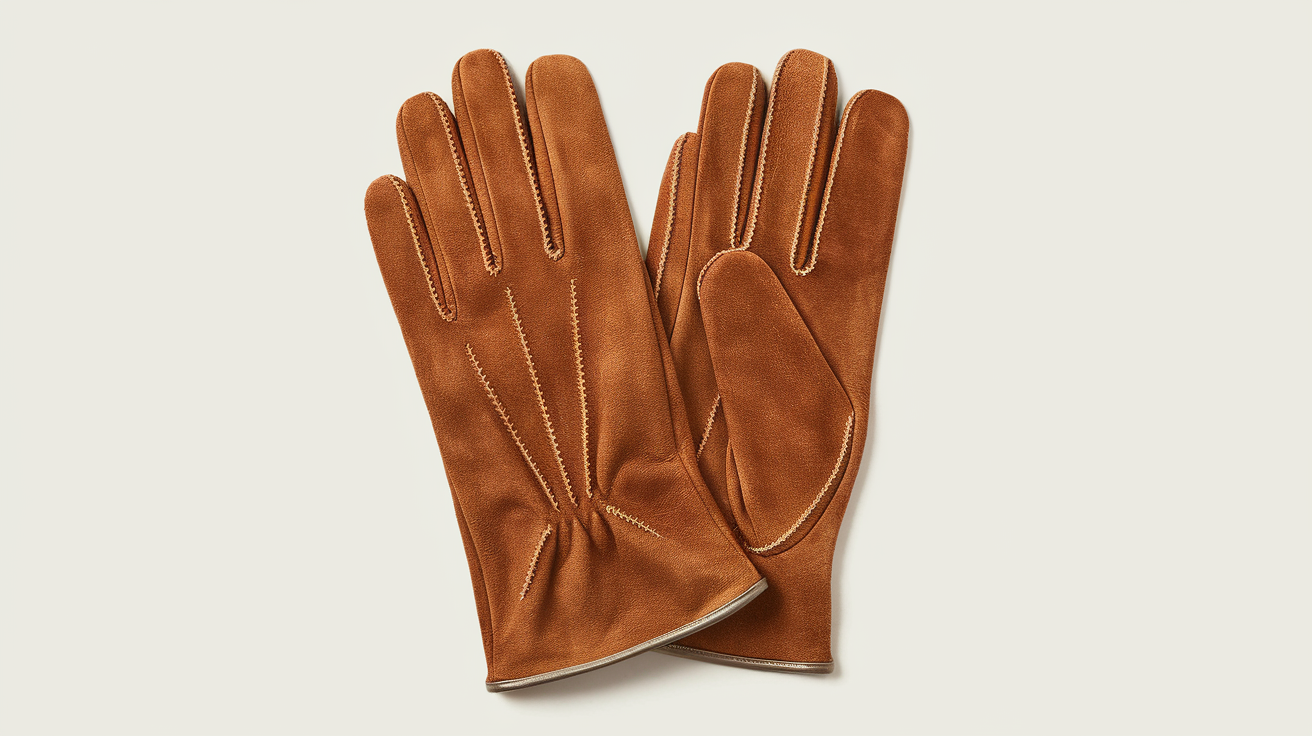 Reverse Suede Deerskin Leather Gloves