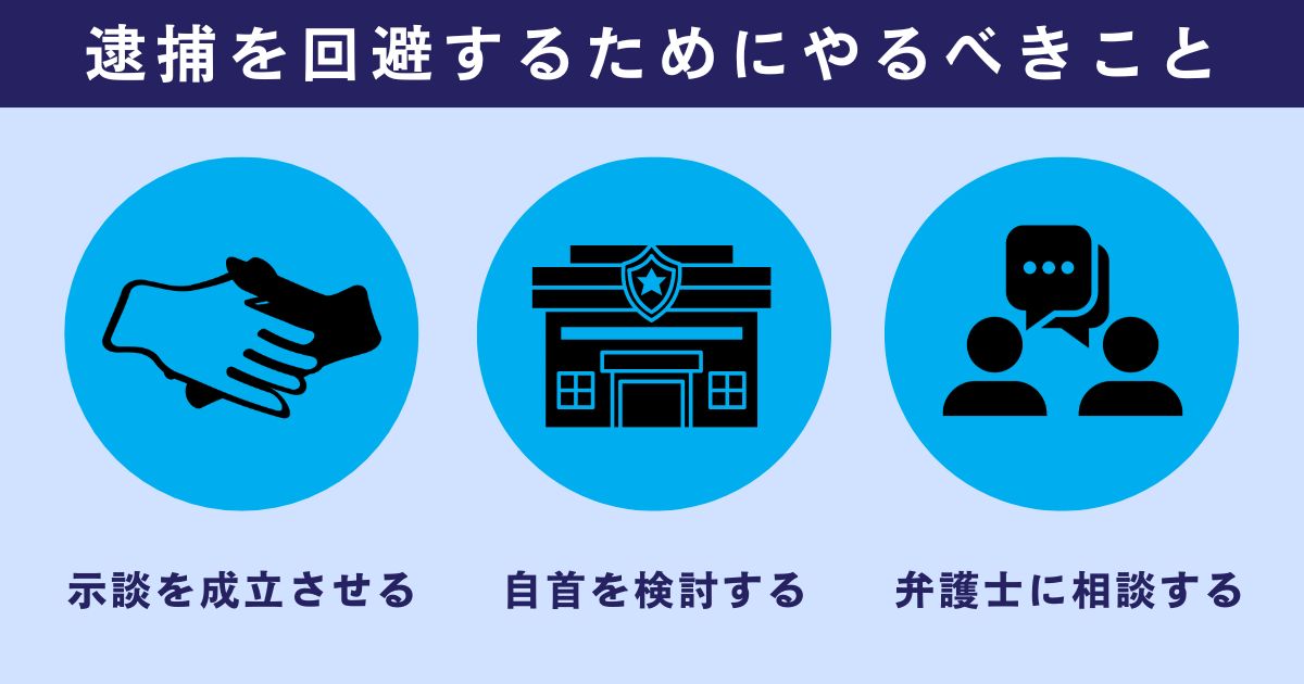 不同意性交等罪での逮捕を回避するためにやるべきこと