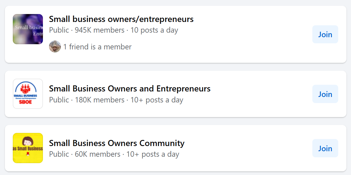 Find drop servicing clients on Facebook groups