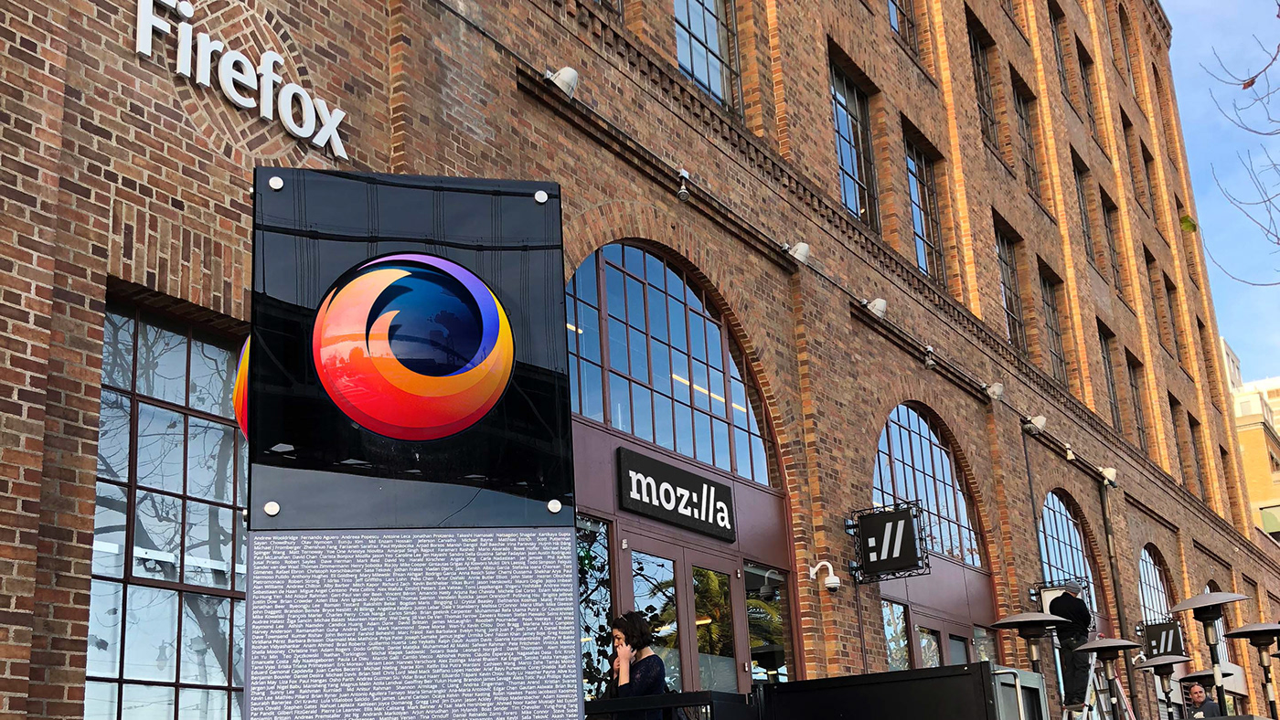 Firefox monument in San Francisco